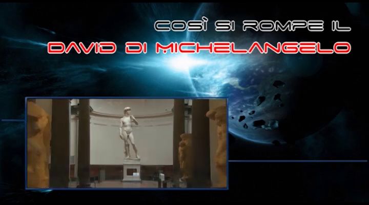 Così si rompe il David di Michelangelo