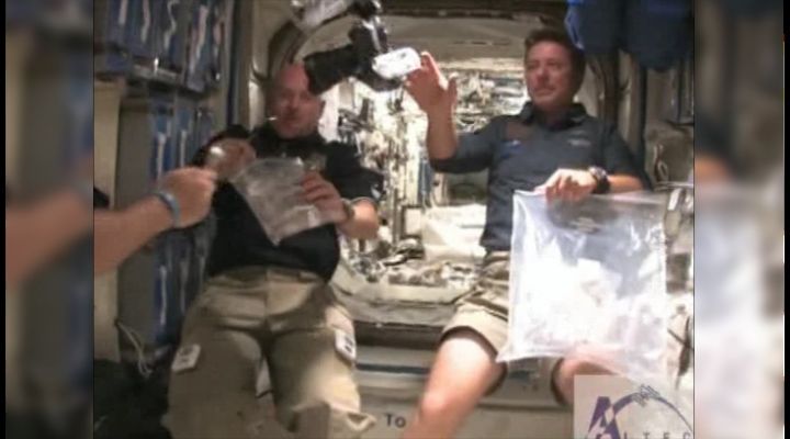 Un pranzo italiano sulla Iss