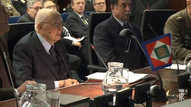 Inflight call Samantha Cristoforetti - Presidente Giorgio Napolitano