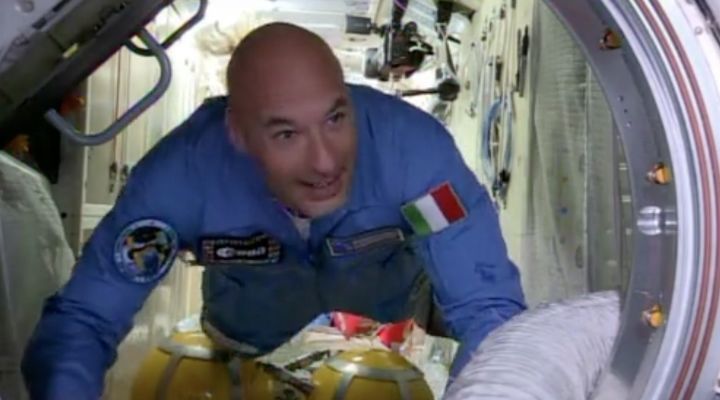 Luca, i primi istanti a bordo della ISS