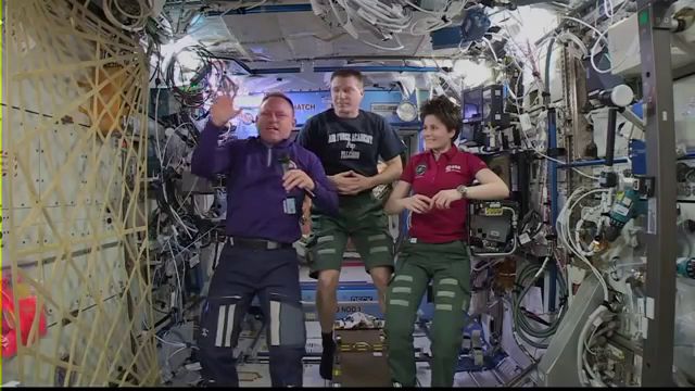 Space Station Crew Discusses Life in Space With Students and NASA Administrator Charles Bolden