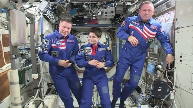 NASA Space Station Crew Discusses Life In Space With The Media
