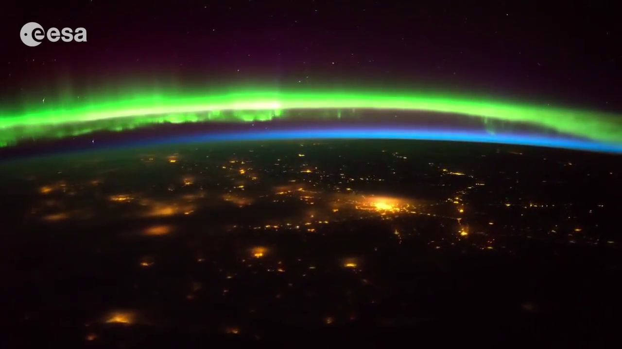 Timelapse spaziale: l'aurora boreale