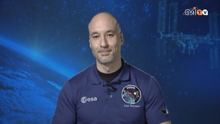 Luca Parmitano in collegamento da Houston