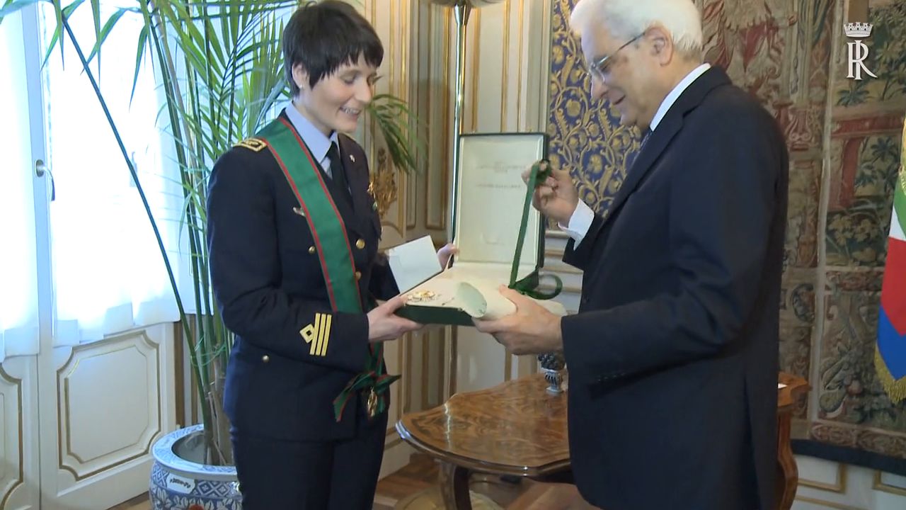 Il Presidente Mattarella riceve Samantha Cristoforetti