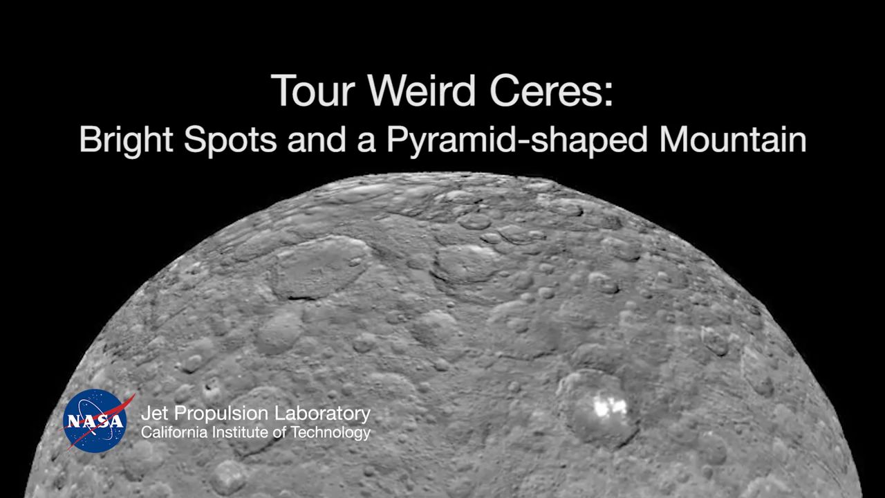 Tour Weird Ceres: Bright Spots and a Pyramid-Shaped Mountain