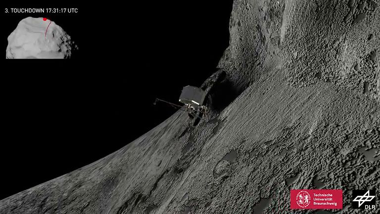 Philae un anno dopo, il replay dell'atterraggio