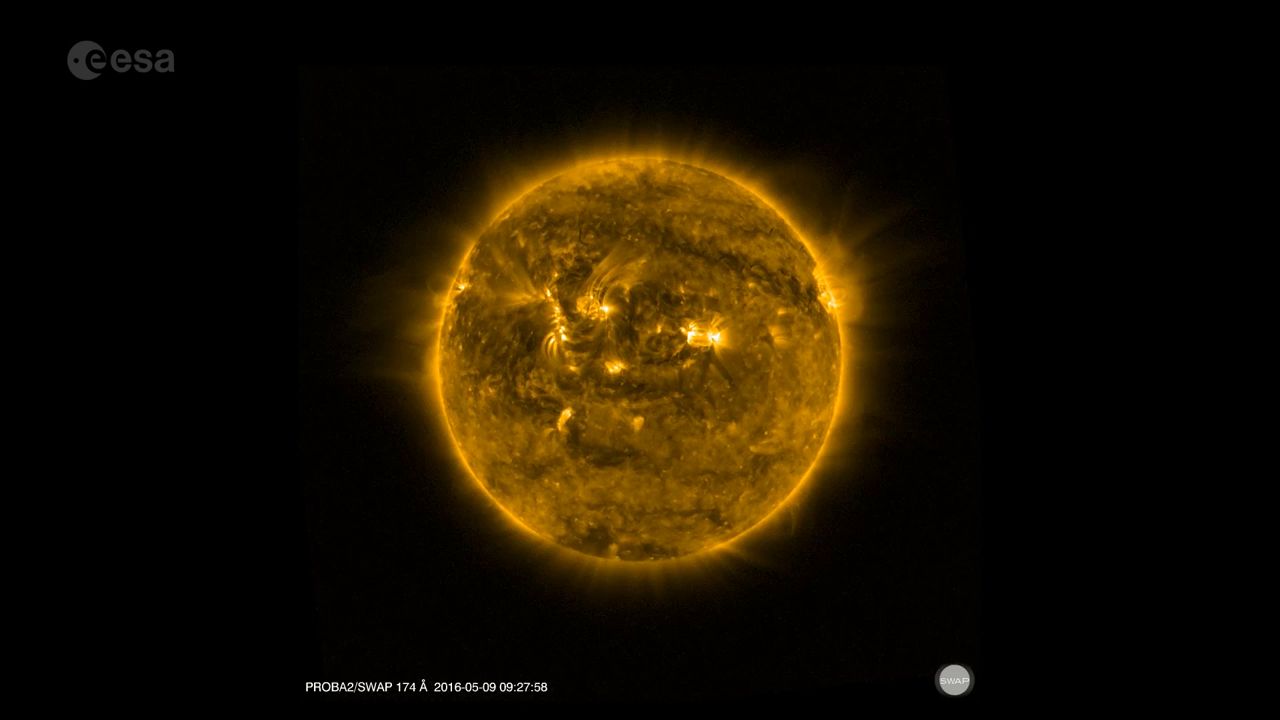 Transit of Mercury seen by Proba-2