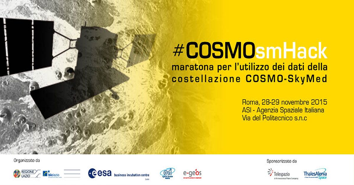 Replay: #COSMOsmHack, l'apertura dei lavori