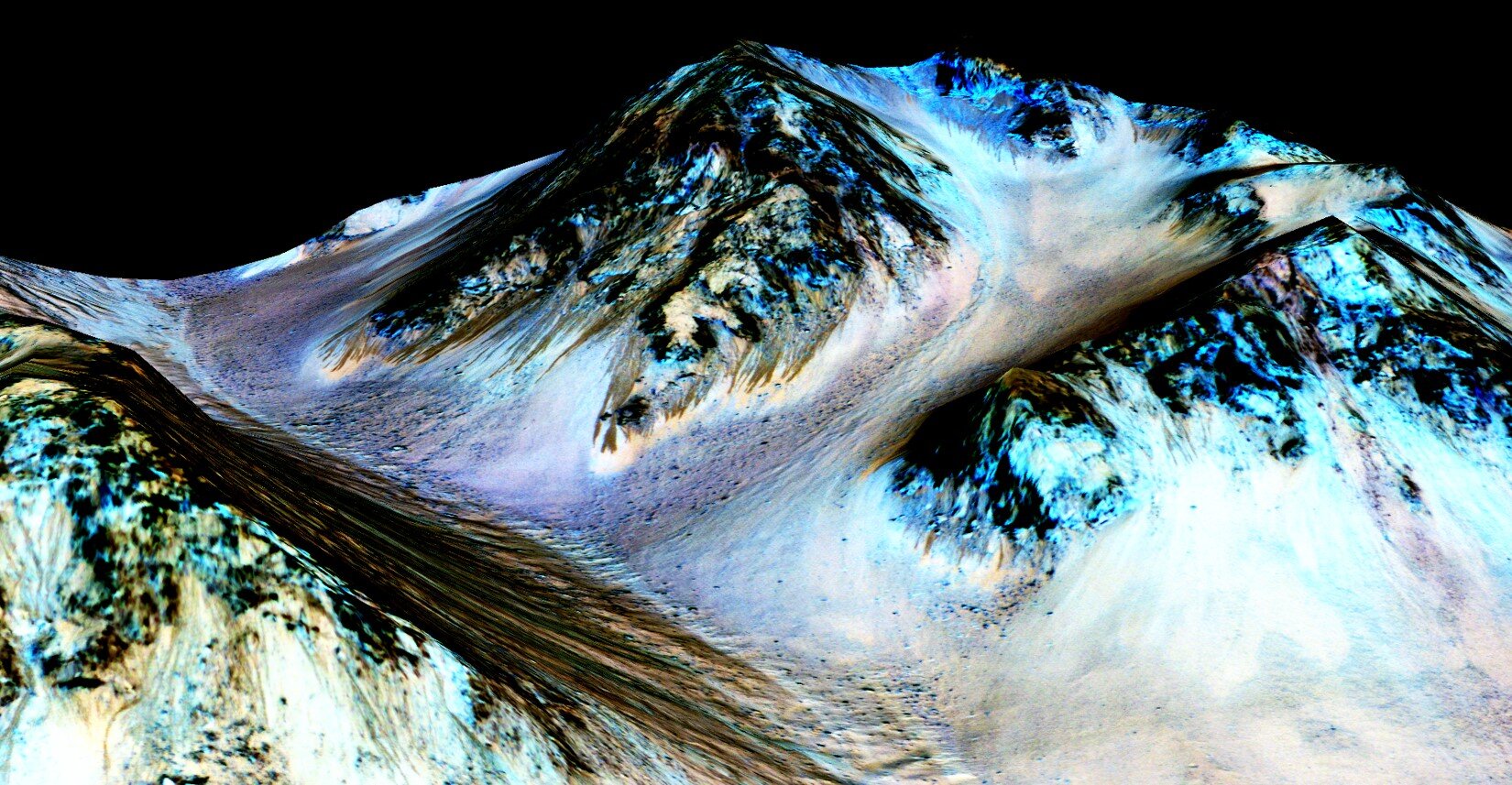 Acqua e lava su Marte
