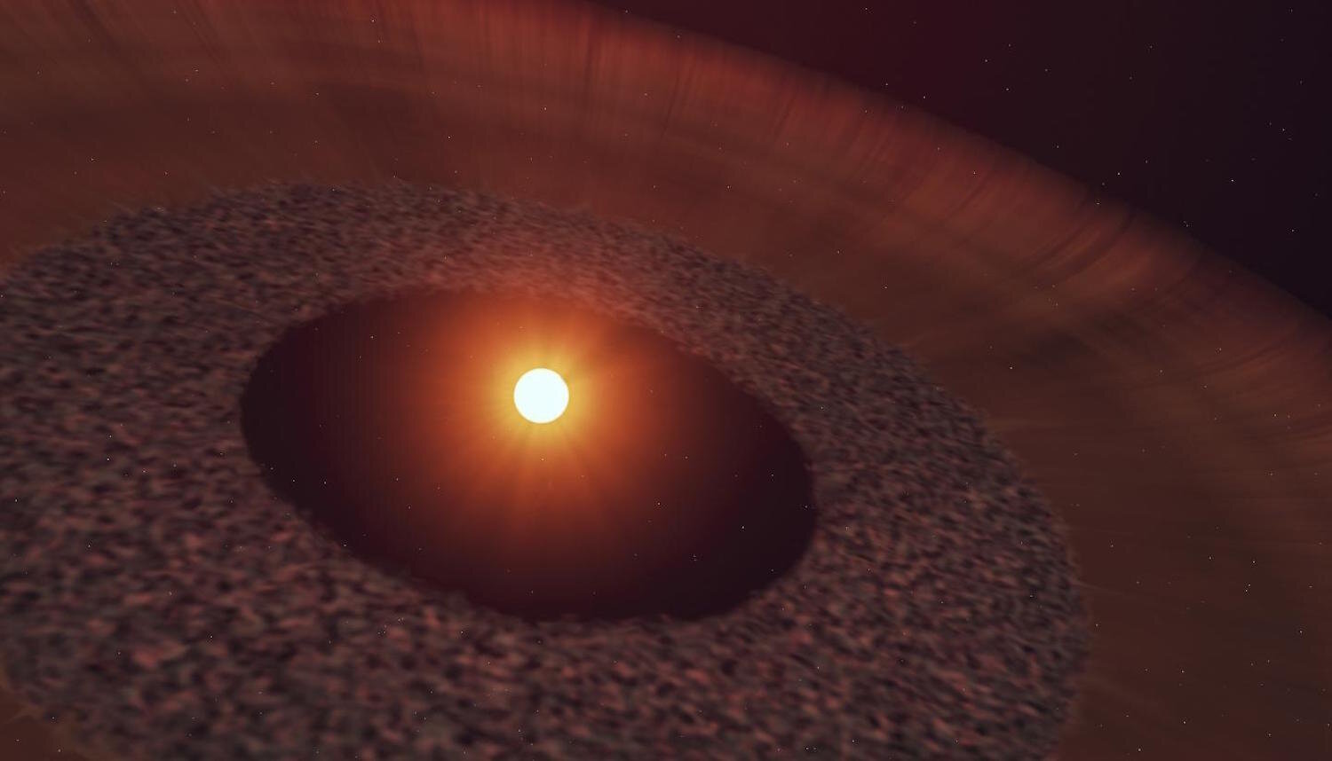 No Lup, la stella che sprigiona polvere di cometa