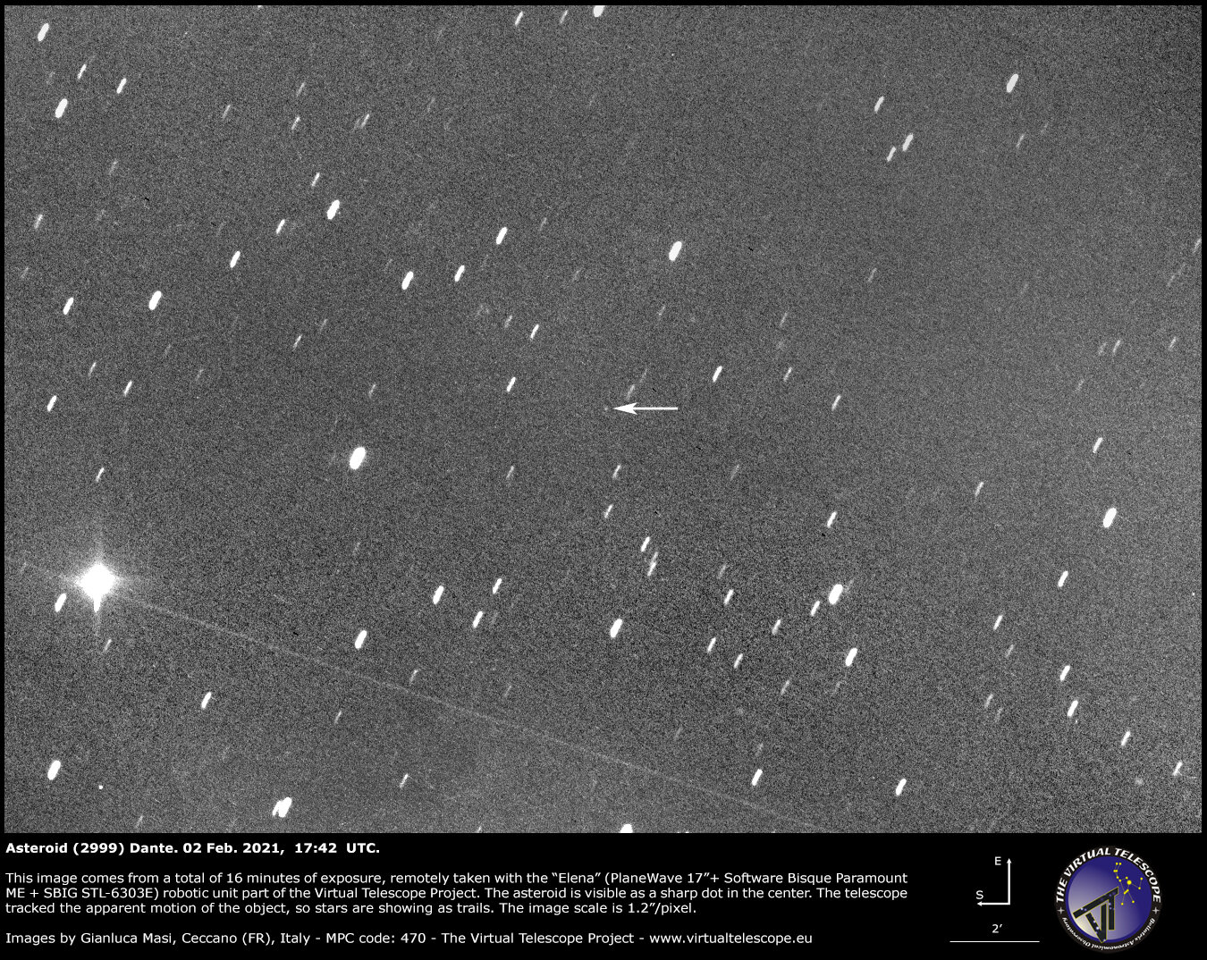 C’è ‘Dante’ a spasso fra le stelle, l’asteroide del poeta compie 40 anni