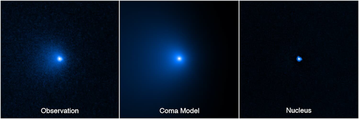 Hubble immortala una cometa da record