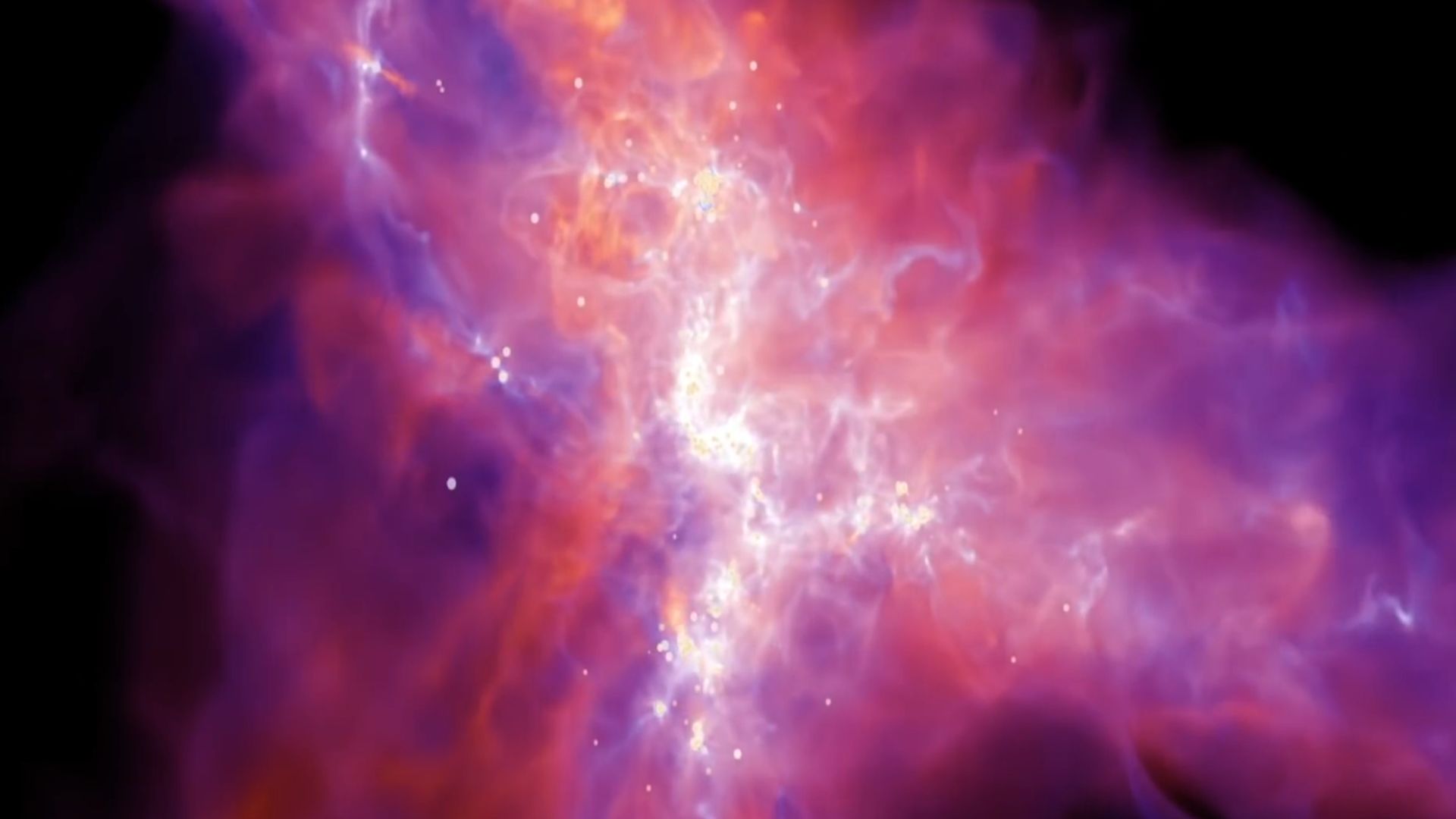 Le più affascinanti simulazioni della nascita di stelle
