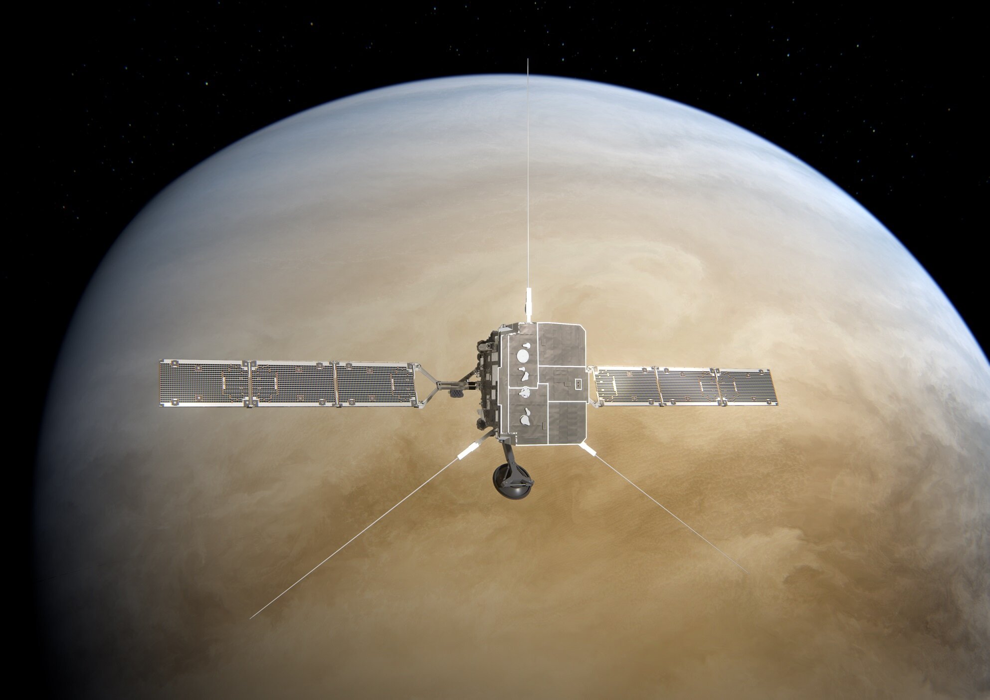 Solar Orbiter controvento solare durante il flyby di Venere