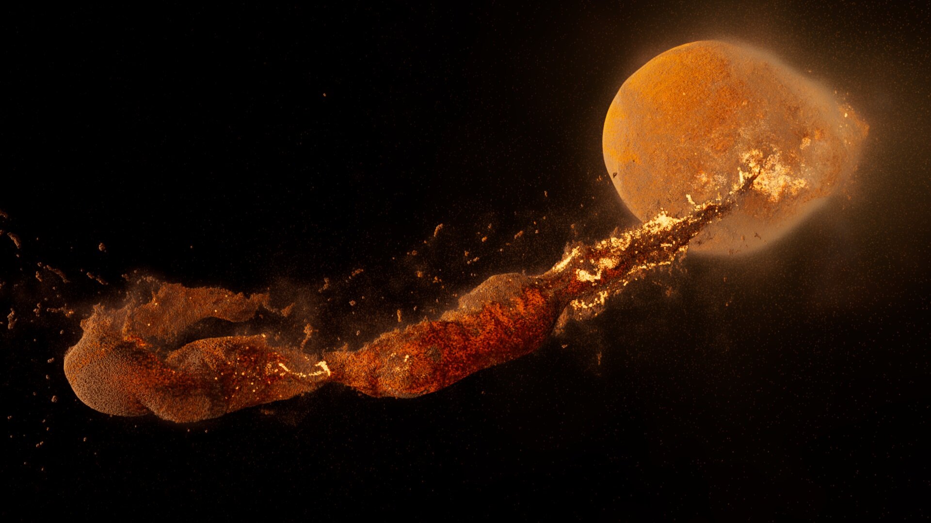 Origine della Luna: l’impatto al supercomputer