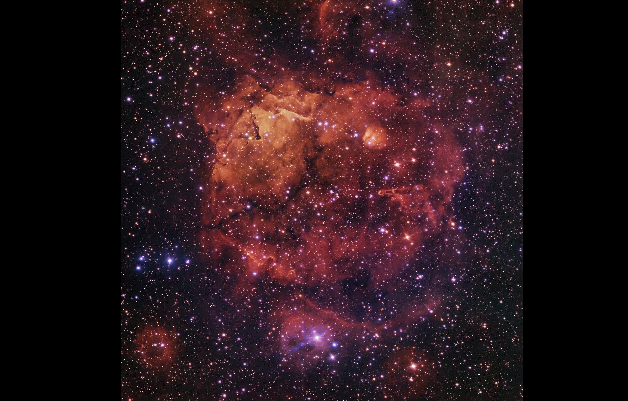 Dal VLT, i colori di un vivaio stellare della Via Lattea