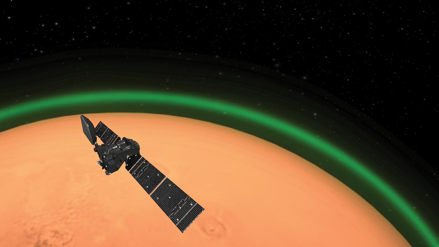 Exomars osserva le emissioni luminose nell'atmosfera di Marte
