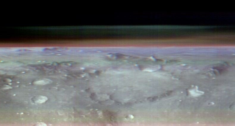 Dal Mars Odissey , una nuova prospettiva di Marte e la sua atmosfera