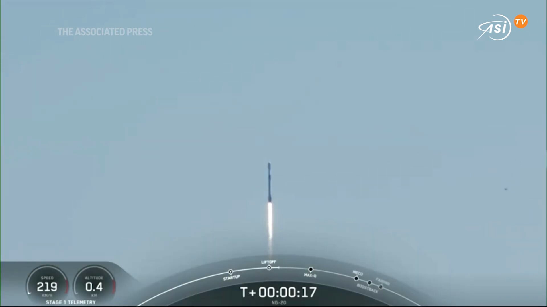 Il veicolo cargo Cygnus lanciato da SpaceX verso la Iss