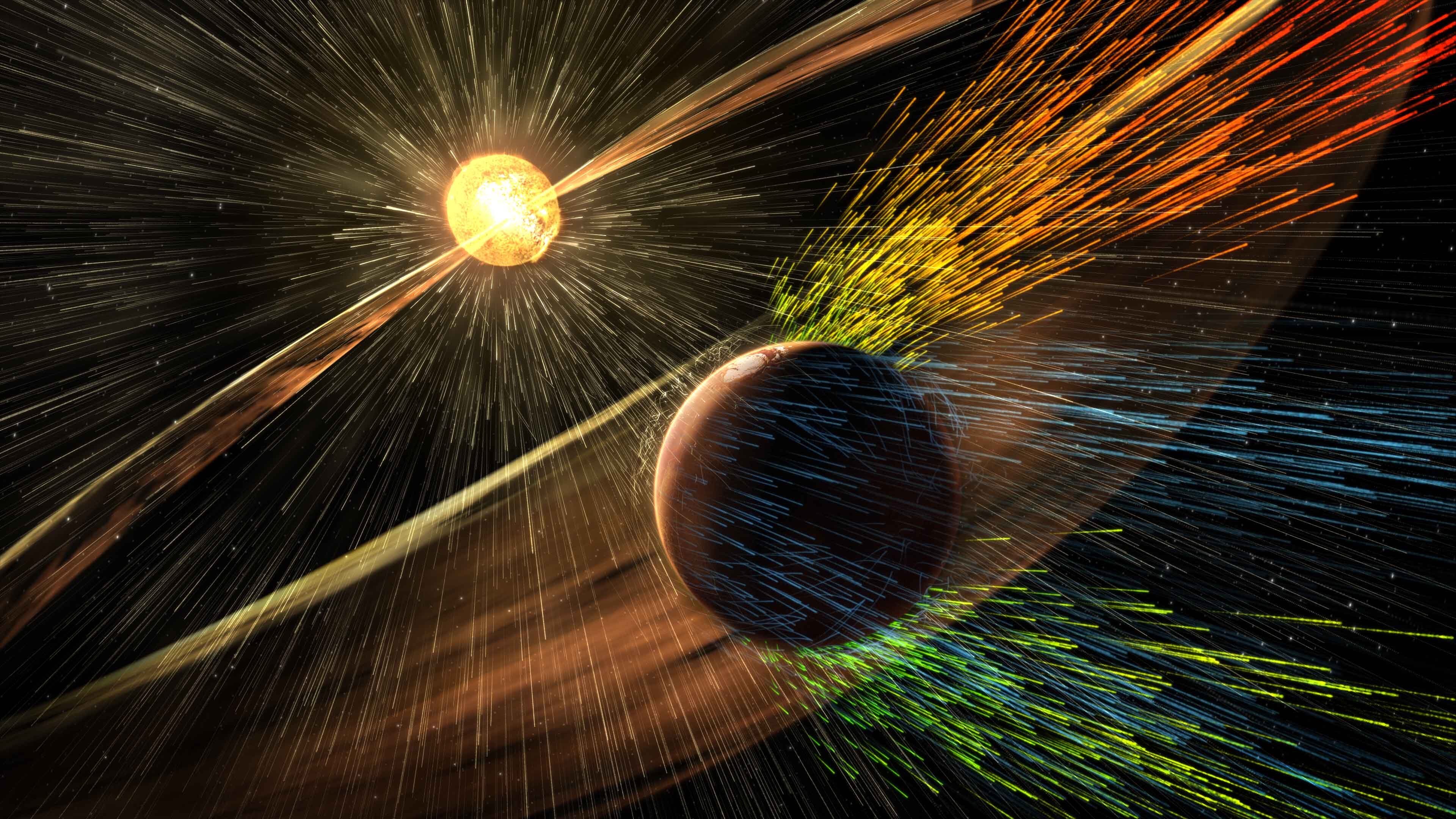 Massimo solare e gli effetti su Marte