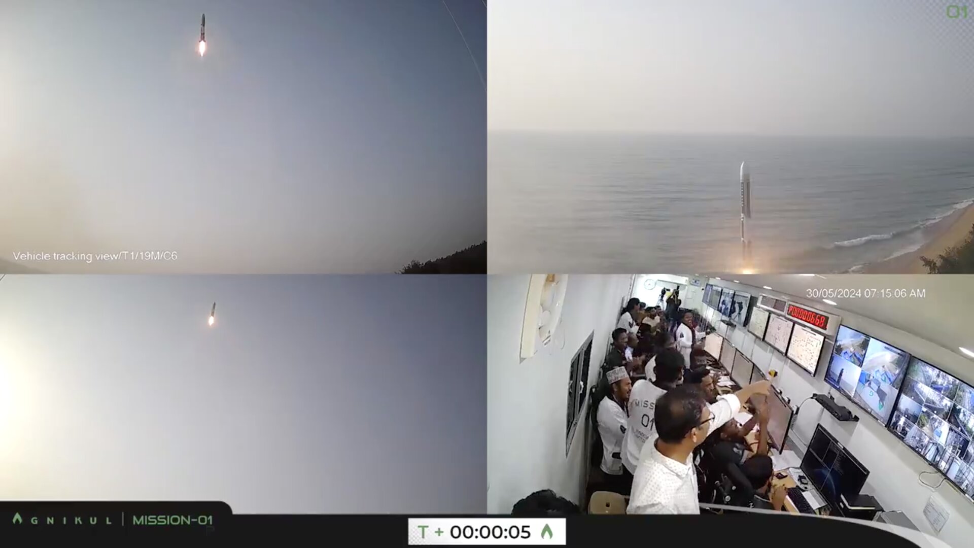 L'India lancia il suo primo motore a razzo stampato in 3D