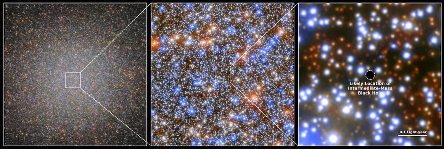 Hubble scopre un buco nero massiccio e vicino