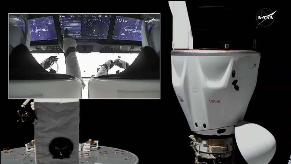 Dragon, completata la manovra di spostamento sulla Iss