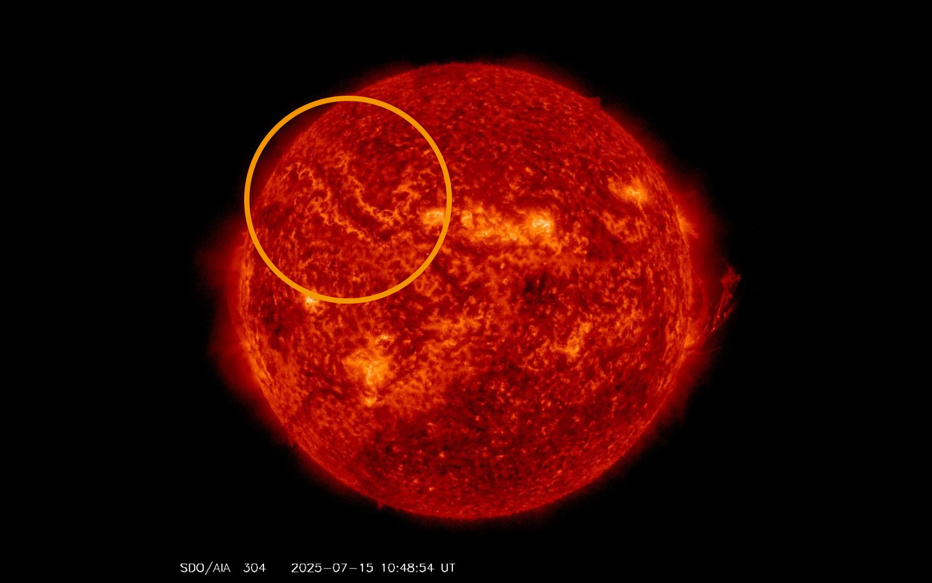 Colossale eruzione solare