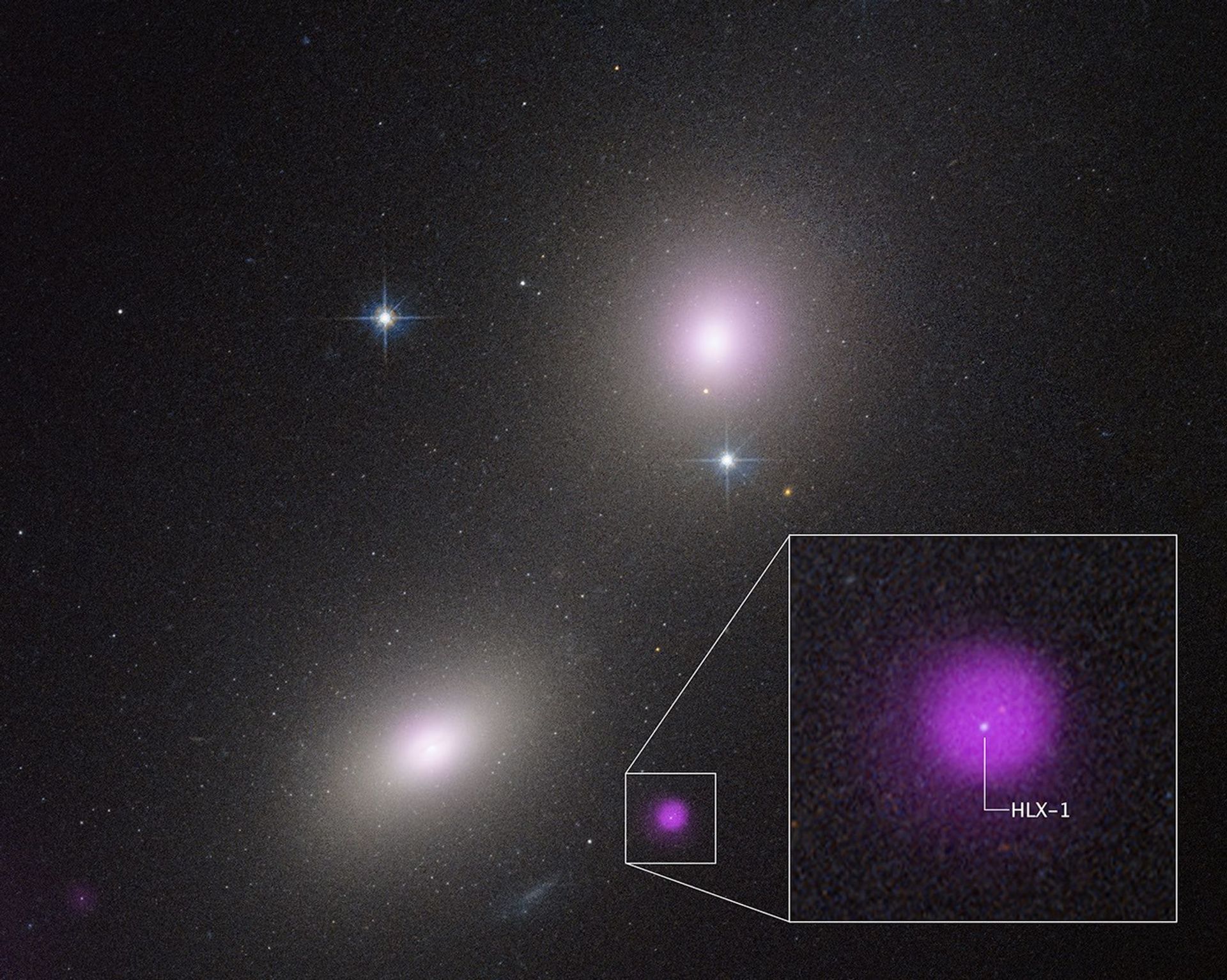 Chandra e Hubble identificano un buco nero di classe intermedia