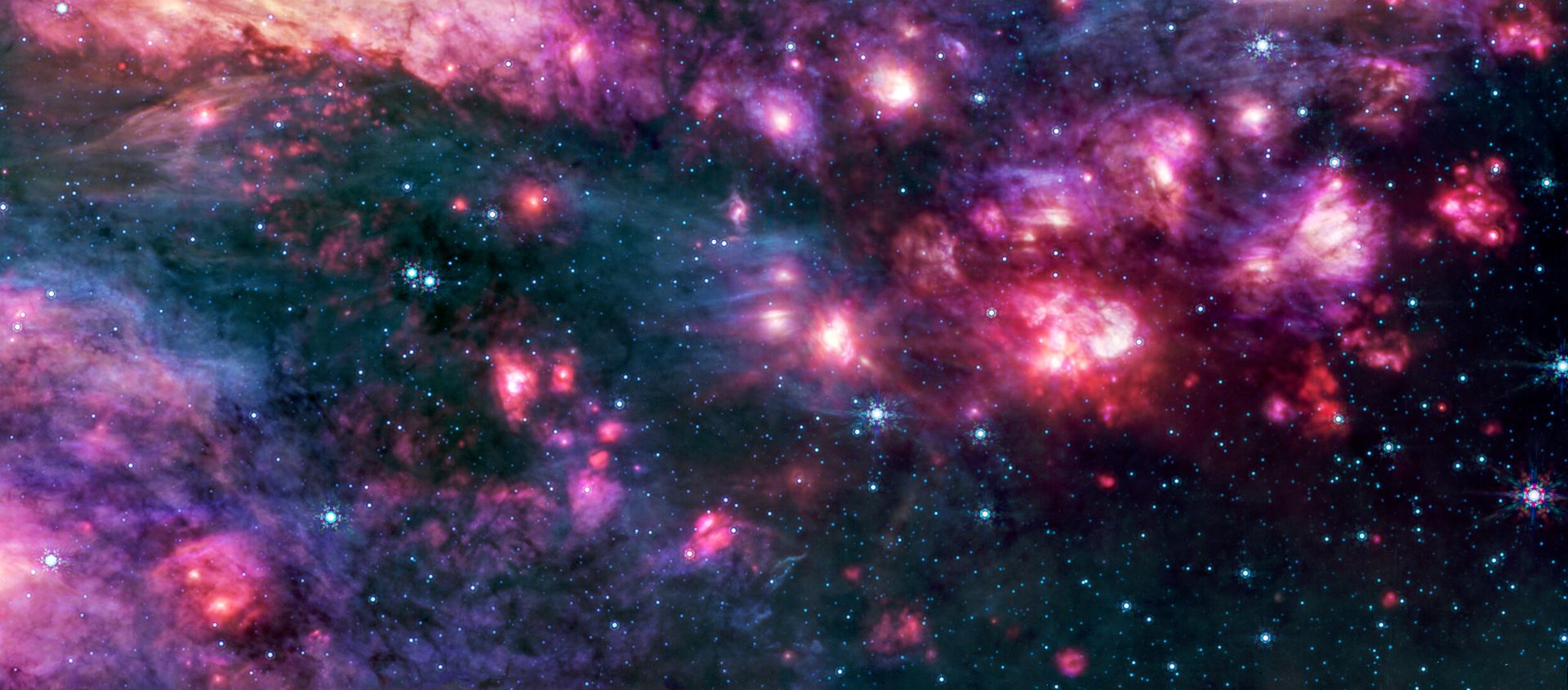 Il cuore oscuro della Via Lattea brilla di nuove stelle