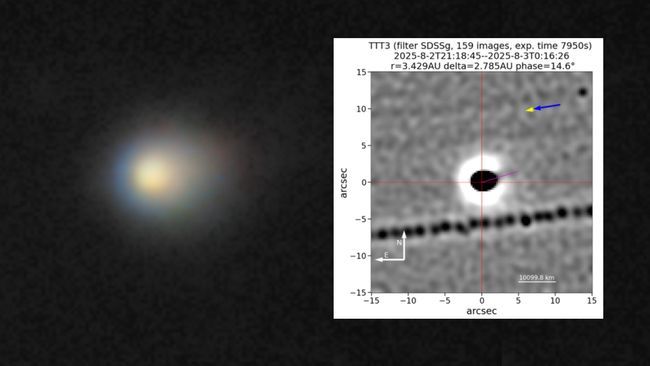Fotografata la scia della cometa 3I/Atlas